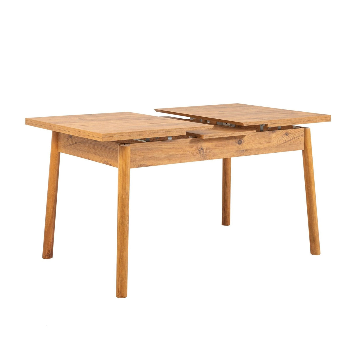 Santiago udtrækkeligt spisebordssæt 120 cm Atlantic Pine grey Melaminbelagt trækomposit