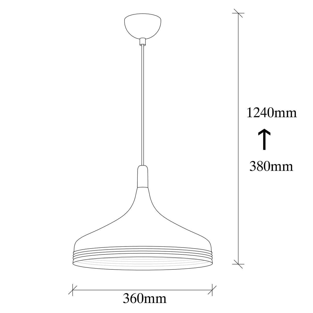 Hanglamp Wit Metaal Forge