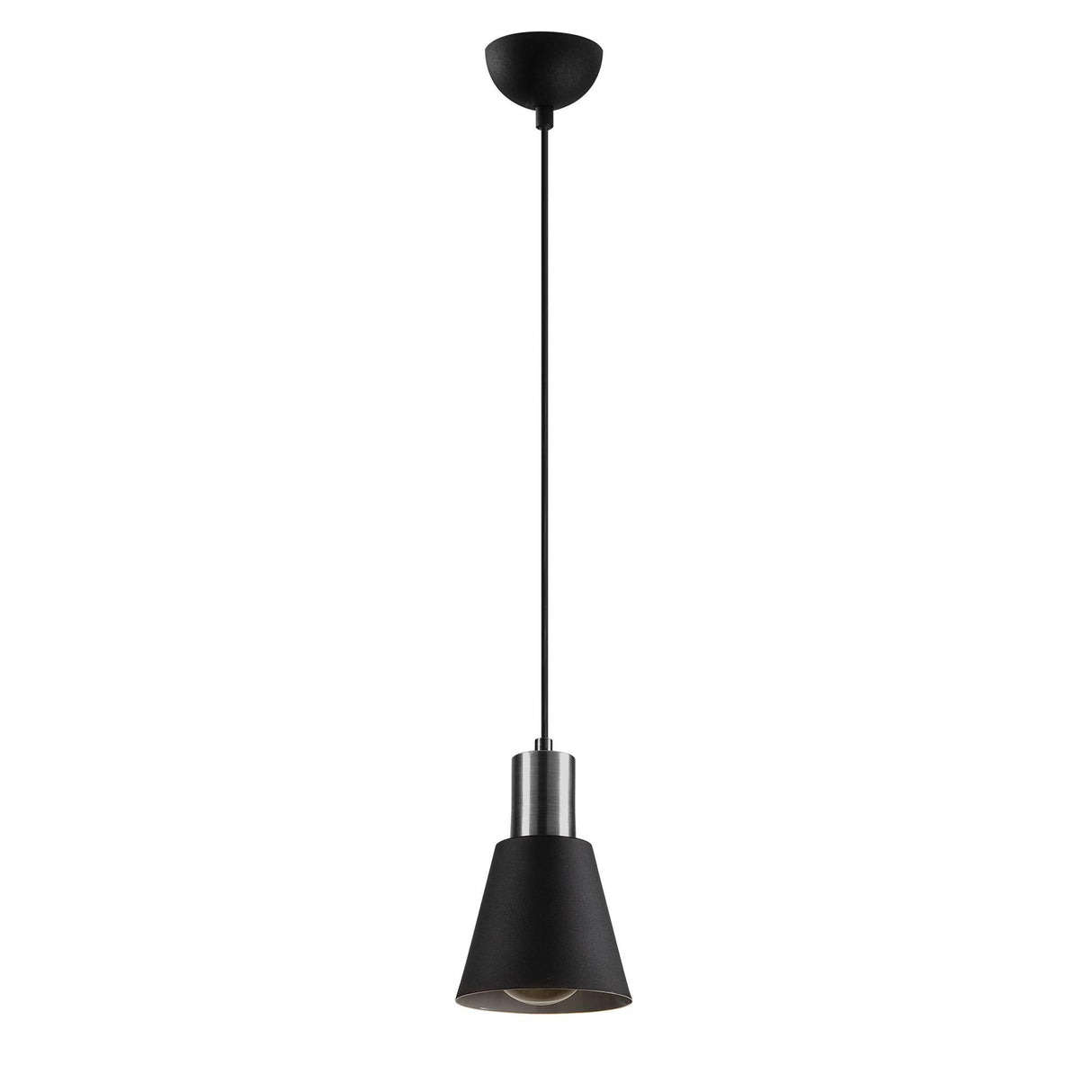 Hanglamp Zwart Nickel Metaal Velora