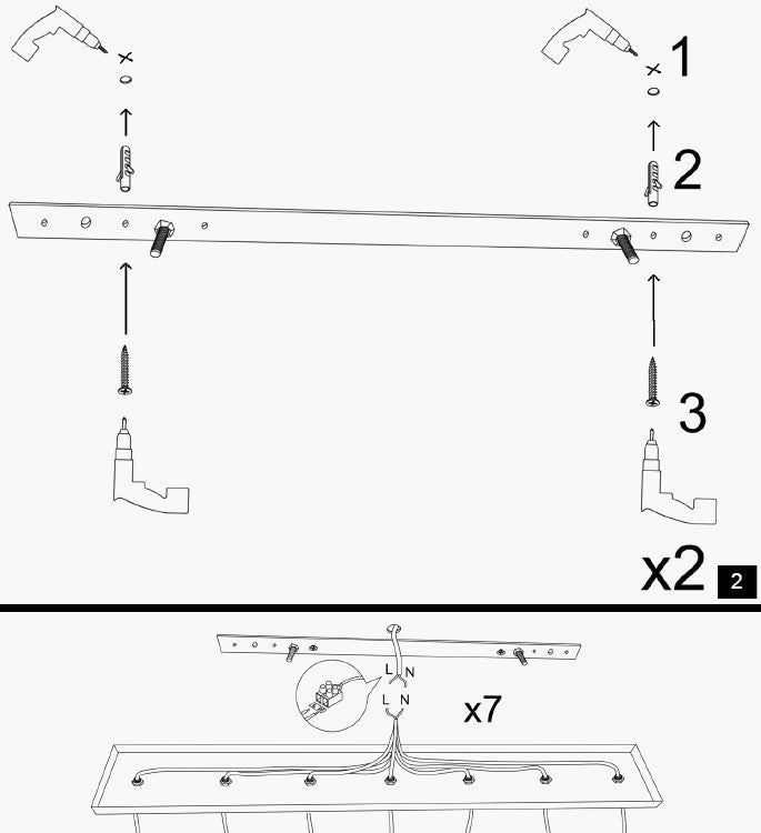 Hanglamp 3-lichts Zwart Metaal Predator