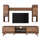 TV Meubels - TV Meubel Set Alta Walnoot Melamine 180x48,6x35 cm - Dimehouse