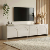 Aurelia TV-skab creme 180 cm Melaminbelagt træ