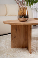 Ovale Salontafel Atlantisch Dennenhout look Sabla - 119x60