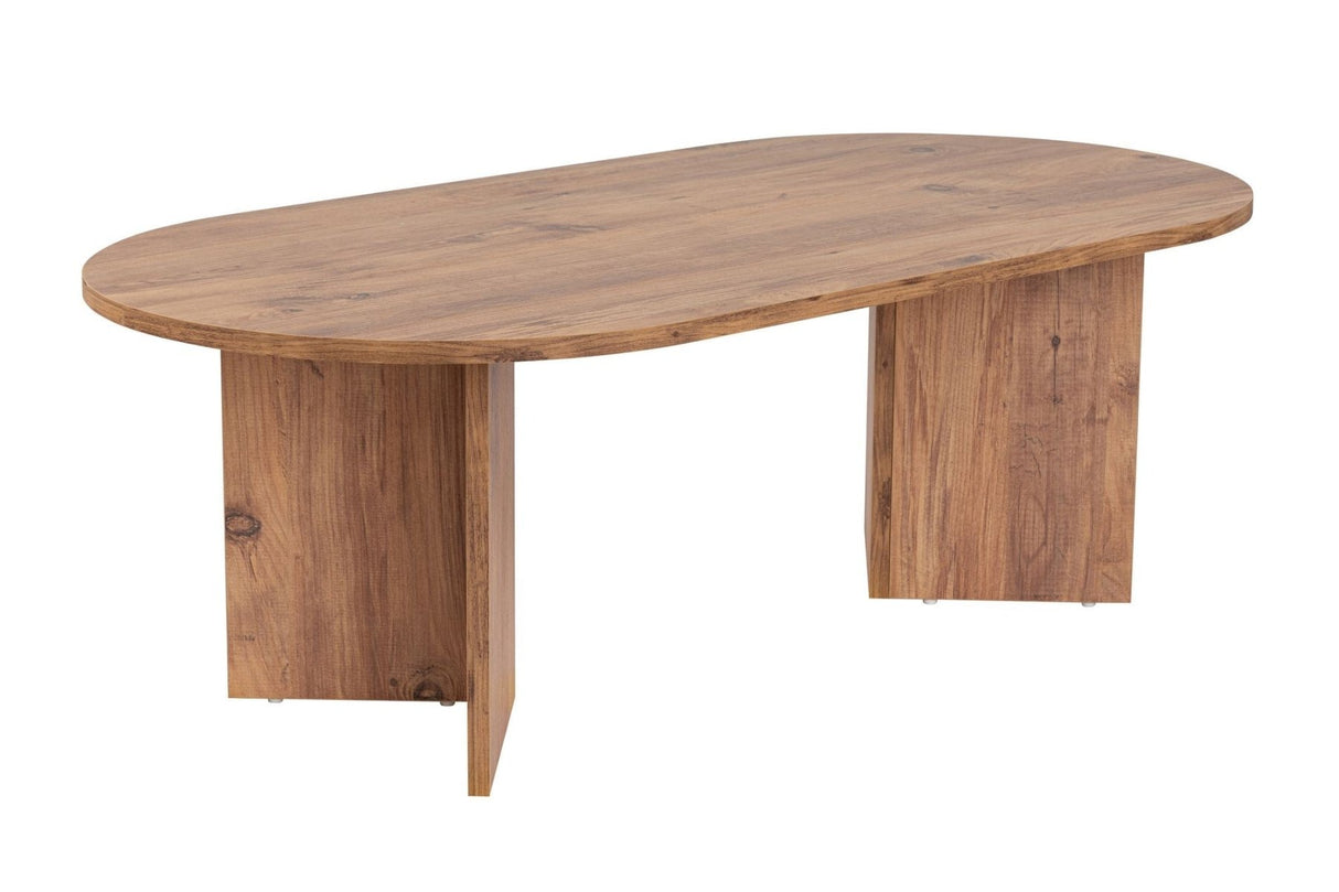 Ovale Salontafel Atlantisch Dennenhout look Sabla - 119x60