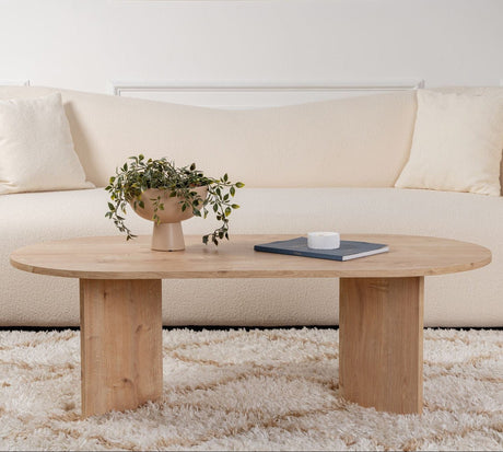 Ovale Salontafel Sapphire Eikenhout Look Sabla - 119x60