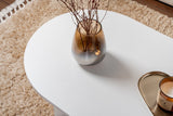 Ovale Salontafel Sapphire Wit Sabla - 119x60