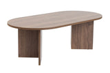 Oval Sofabord Valnød Look Sabla - 119x60 