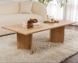 Rechthoekige Salontafel Siban Sapphire Eikenhout look - 119x60 cm