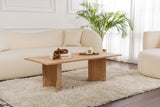 Rechthoekige Salontafel Siban Sapphire Eikenhout look - 119x60 cm