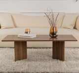 Rechthoekige Salontafel Siban Walnoothout look - 119x60 cm
