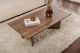 Rechthoekige Salontafel Siban Walnoothout look - 119x60 cm