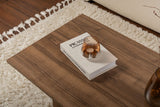 Rechthoekige Salontafel Siban Walnoothout look - 119x60 cm