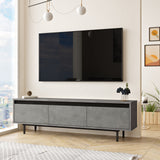 TV Møbel Maya Sølv Sort Melamin 160x45,2x35,5 cm