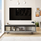 TV Møbel Maya Sølv Sort Melamin 160x45,2x35,5 cm