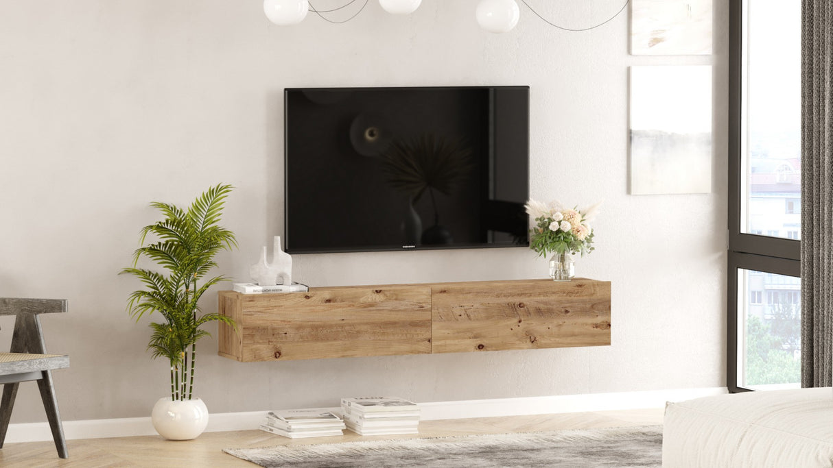 Tv-møbler Torino Atlantic Fyrtræ Melamin 180x29,6x31,6 cm