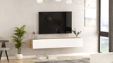 TV møbel Torino Atlantic Fyrtræ Hvid Melamin 180x29,6x31,6 cm