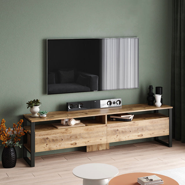TV Meubels - TV Meubel Set Sable Atlantisch Dennenhout Melamine 180x56x35,5 cm - Dimehouse