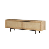 TV Meubels - TV Meubel Japandi Kosmos Walnoot Eik Melamine 160x45,1x35,5 cm - Dimehouse