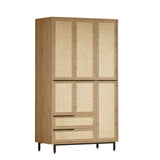 Kledingkasten - Kledingkast Kosmos Walnoot Eik Melamine 112,2x195,6x55 cm - Dimehouse