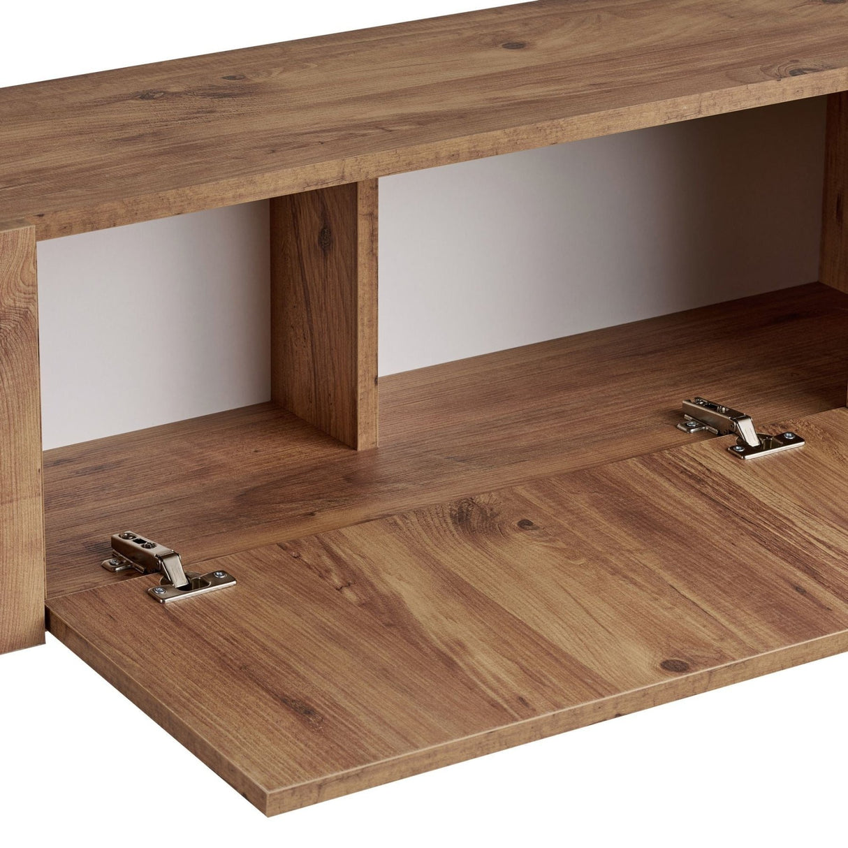 Nexus tv-skab eg look med sort 180 cm Atlantic Pine eg look og sort melaminbelagt trækomposit