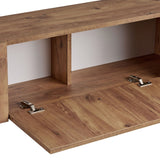 Nexus tv-skab eg look med sort 180 cm Atlantic Pine eg look og sort melaminbelagt trækomposit