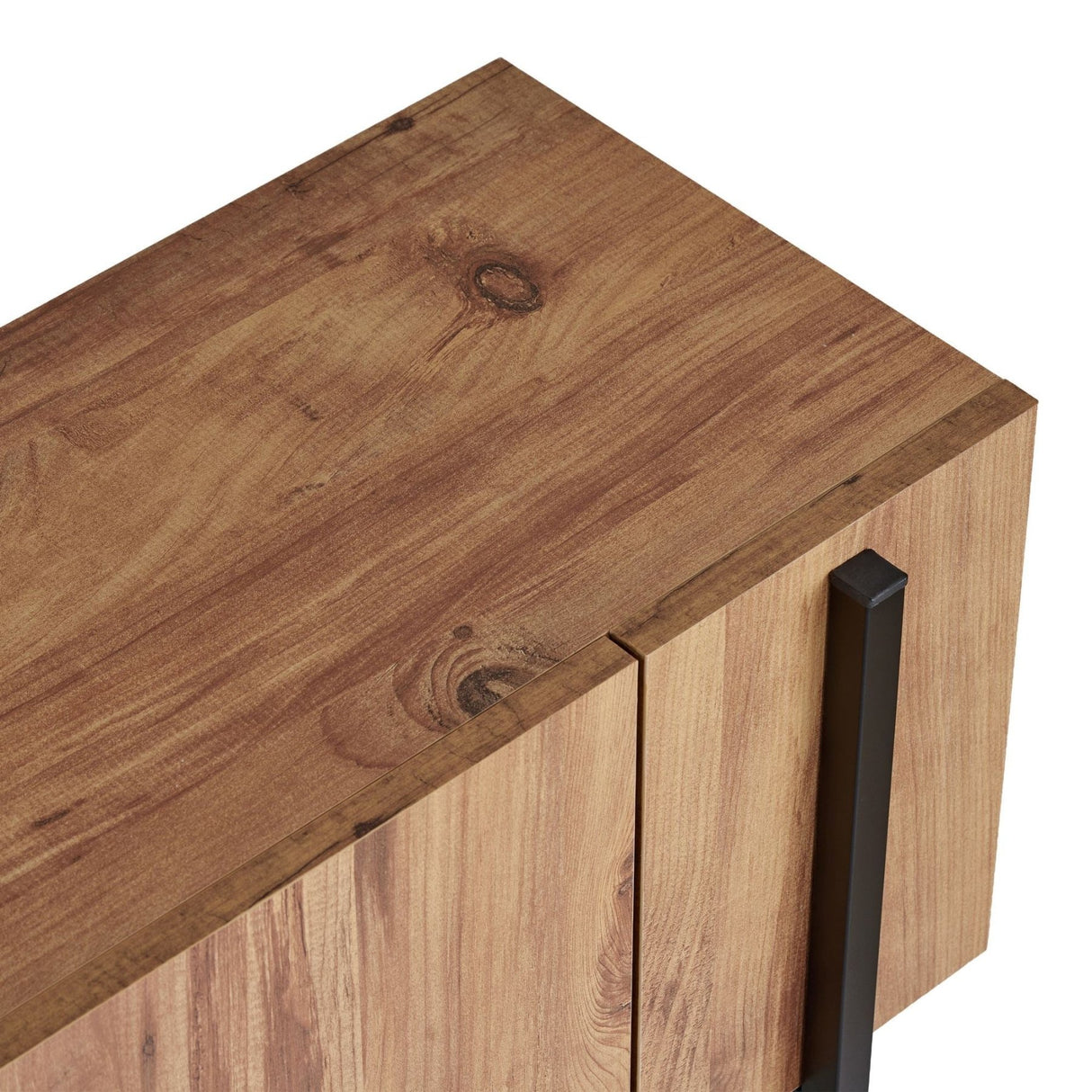 Nexus tv-skab eg look med sort 180 cm Atlantic Pine eg look og sort melaminbelagt trækomposit