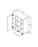 Overskab Hazeran Multi Eg Bøgetræ 40x110x cm