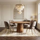 Oval spisebord Amelia Acaciahout o-ben