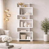Design reol hvid melamin Blok 60x165x19,5 cm