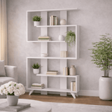 Boekenkasten - Boekenkast Rain Wit Melamine 120x162x20 cm - Dimehouse