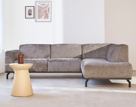 Hjørne sofa chloe taupe ret