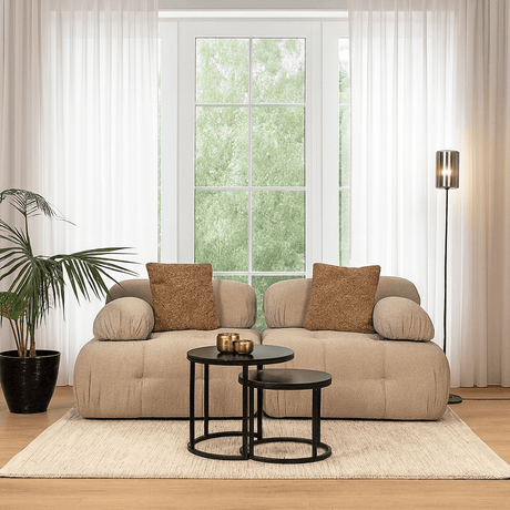 Banken - Modulaire bank 2 - zits Doblo beige - Dimehouse