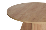 Eettafels - Eetkamertafel rond Eiken melamine - 120 cm - Mary - Dimehouse