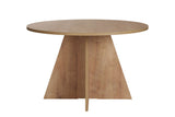 Eettafels - Eetkamertafel rond Eiken melamine - 120 cm - Mary - Dimehouse