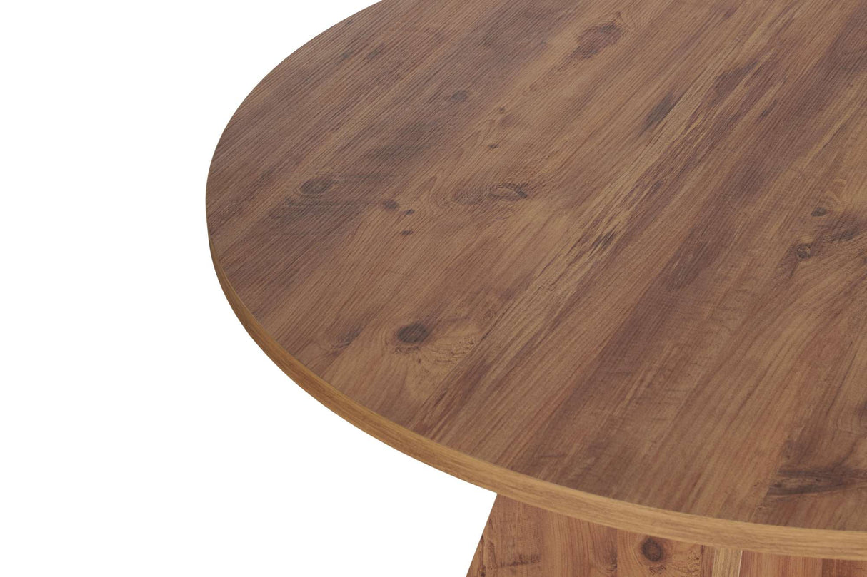 Eettafels - Eetkamertafel rond Grenen melamine - 120 cm - Mary - Dimehouse