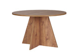 Eettafels - Eetkamertafel rond Grenen melamine - 120 cm - Mary - Dimehouse