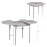 Eettafels - Eettafel Walnoot Melamine uitschuifbaar 100 - 130 cm - Vienna - Dimehouse
