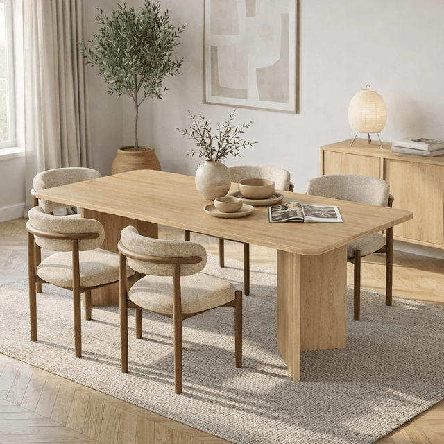 Eettafels - Eettafel Eiken Melamine rechthoekig 180x89,5x75 cm - Linova - Dimehouse