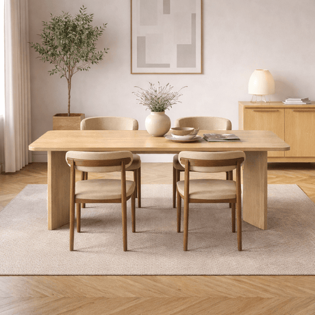 Spisebord Eg Melamin rektangulært 180x89,5x75 cm - Linova