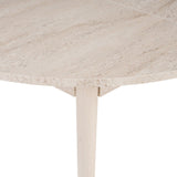 Eettafels - Eettafel travertin melamine uitschuifbaar 100 - 130 cm - Vienna - Dimehouse