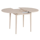 Eettafels - Eettafel travertin melamine uitschuifbaar 100 - 130 cm - Vienna - Dimehouse