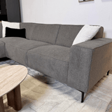 Hjørnesofa Ravi – Chenille Meleret Taupe – Højre 
