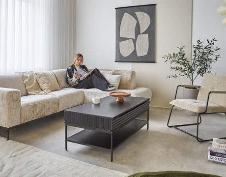 Hjørne sofa chloe beige højre