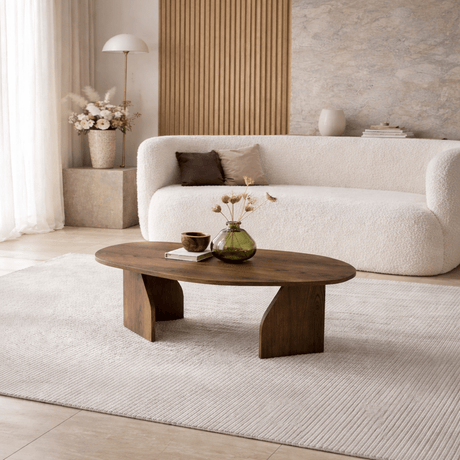 Organisk Sofabord Valnød Melamin Rack - 105x65 cm 