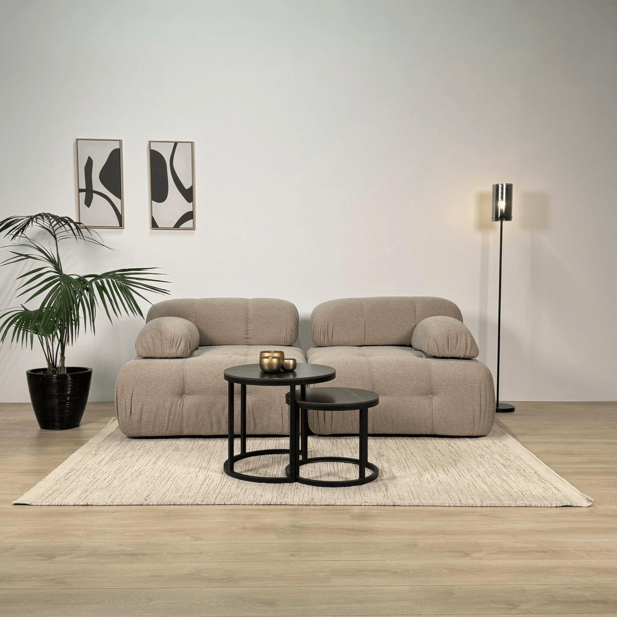 Modulsofa 2-personers Doblo beige