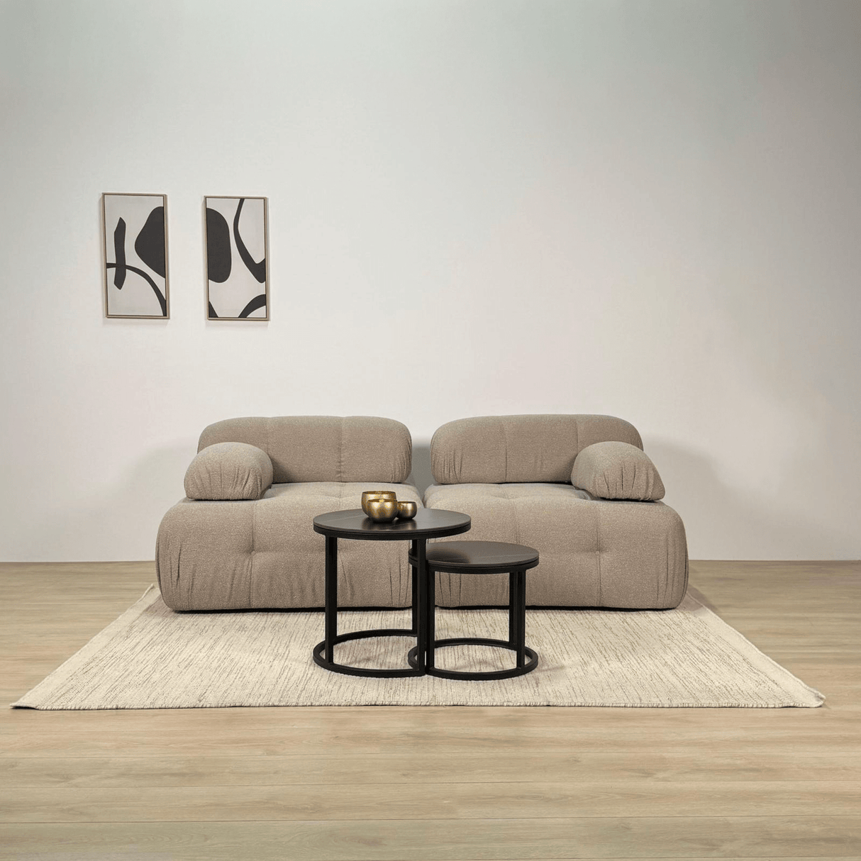 Modulsofa 2-personers Doblo beige