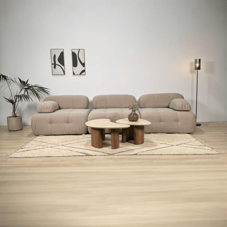 Banken - Modulaire bank 3 - zits Doblo beige - Dimehouse