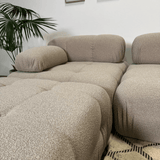 Banken - Modulaire bank 3 - zits met hocker Doblo beige - Dimehouse