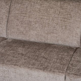 Hjørne sofa manon med chaise longue på højre chenille taupe