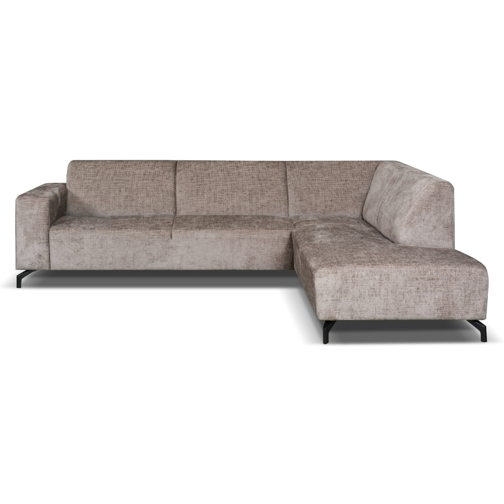 Hjørne sofa manon med chaise longue på højre chenille taupe